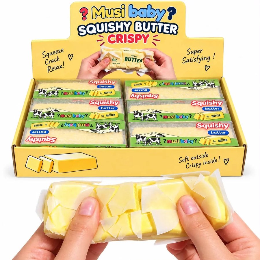 Squishy Butter Crispy, squishy anti-stress kawaii