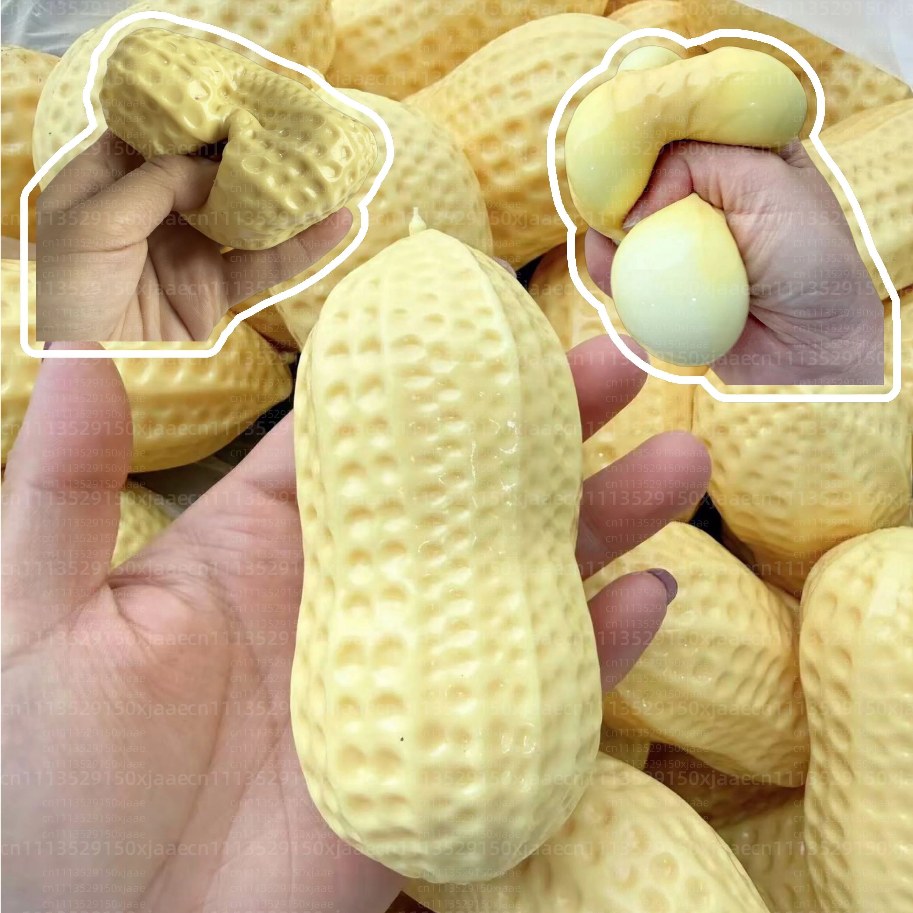 Cacahuète Géante — squishy anti-stress kawaii