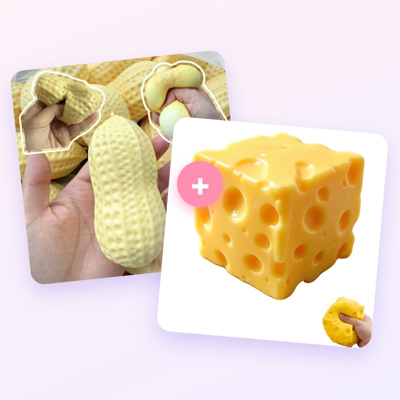 Duo Gourmand — squishy anti-stress kawaii
