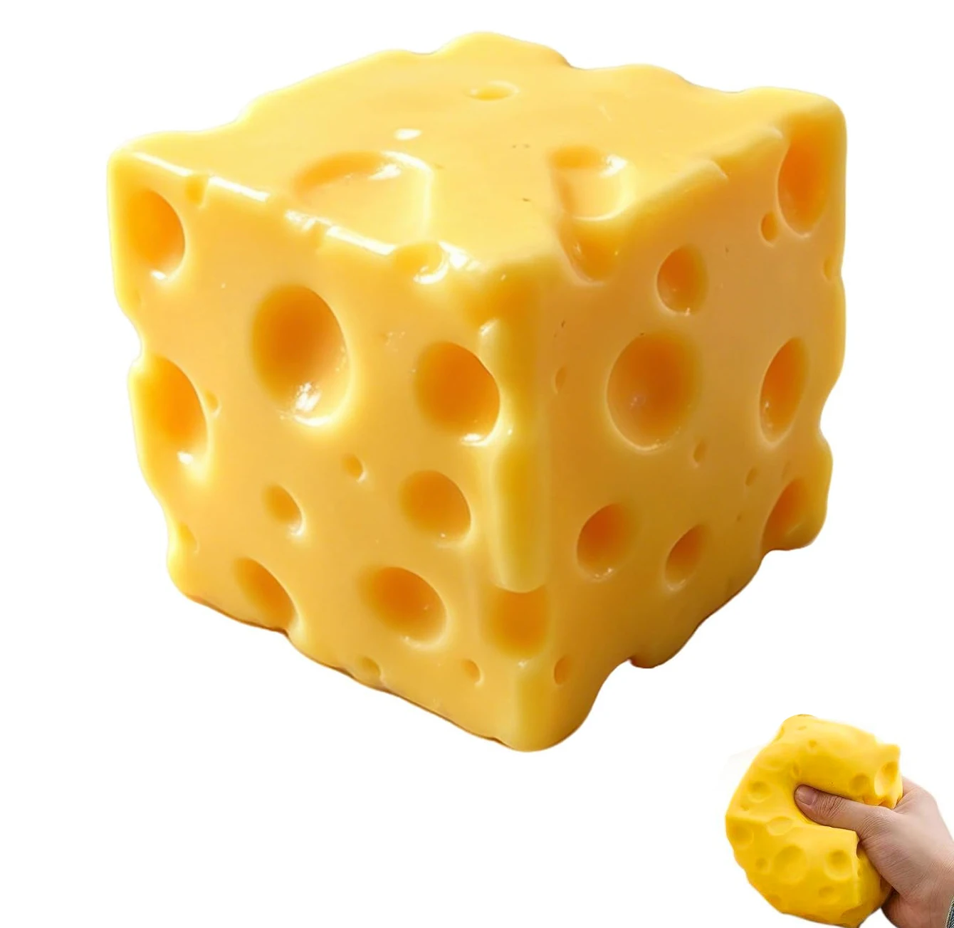 Cube Emmental — squishy anti-stress kawaii