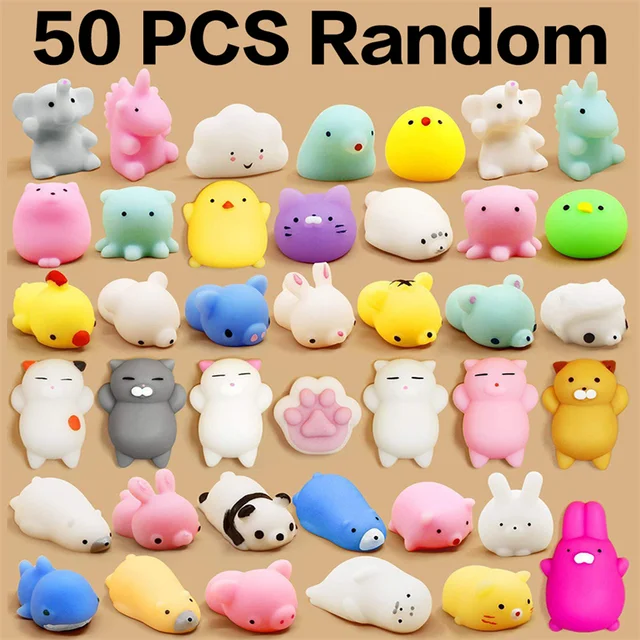 Pack Surprise · 5 Mochis — squishy anti-stress kawaii